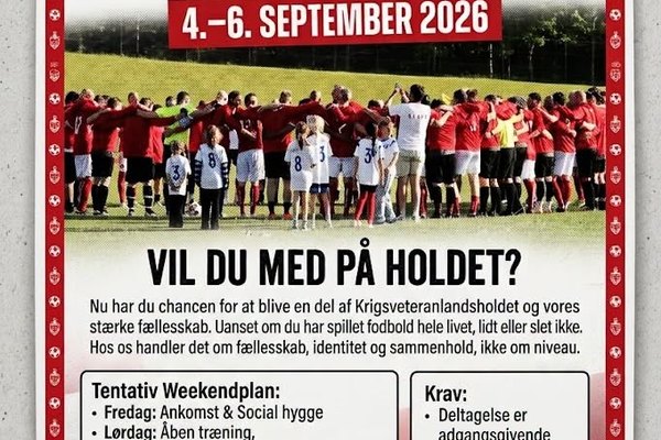 Åben træning med Krigsveteranlandsholdet