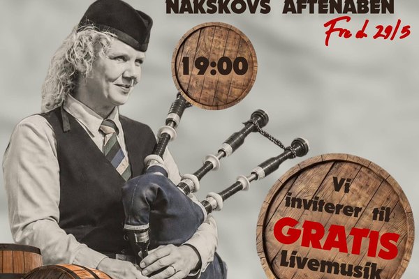 🎶 SÆKKEPIBE LIVE MUSIK TIL AFTENÅBEN i Nakskov 🤎