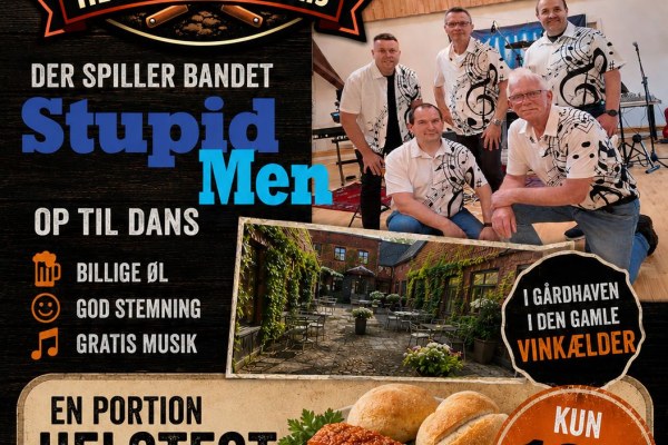 Stupid Men & Helstegt Pattegris i Gårdhaven.