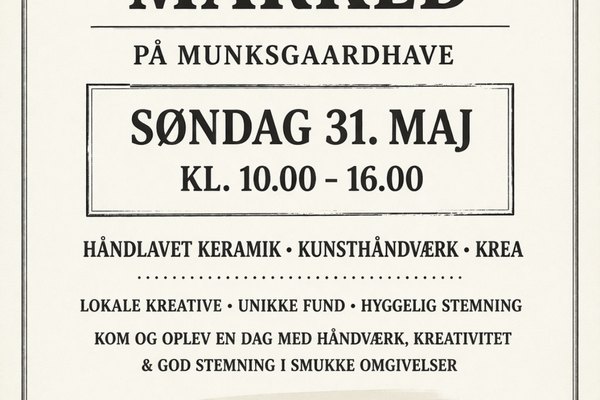 KERAMIK & KREA MARKED PÅ MUNKSGAARDHAVE