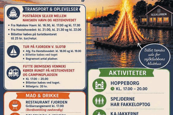 Sankt Hans på Hestehoved ved fjorden